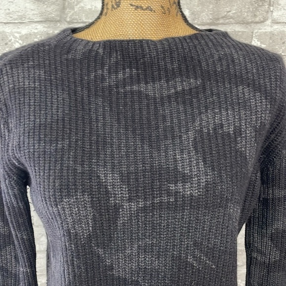 Generation Love Distressed Gray Camo
Asymmetric Wool Blend Sweater - Picture 2 of 8